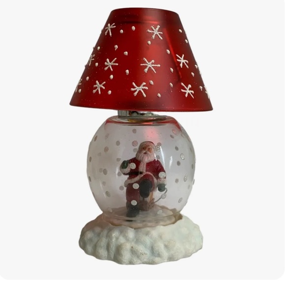 Gorham 1831 Crystal Christmas Winter Follies Santa Globe Tea Light Candle Holder - Picture 13 of 13